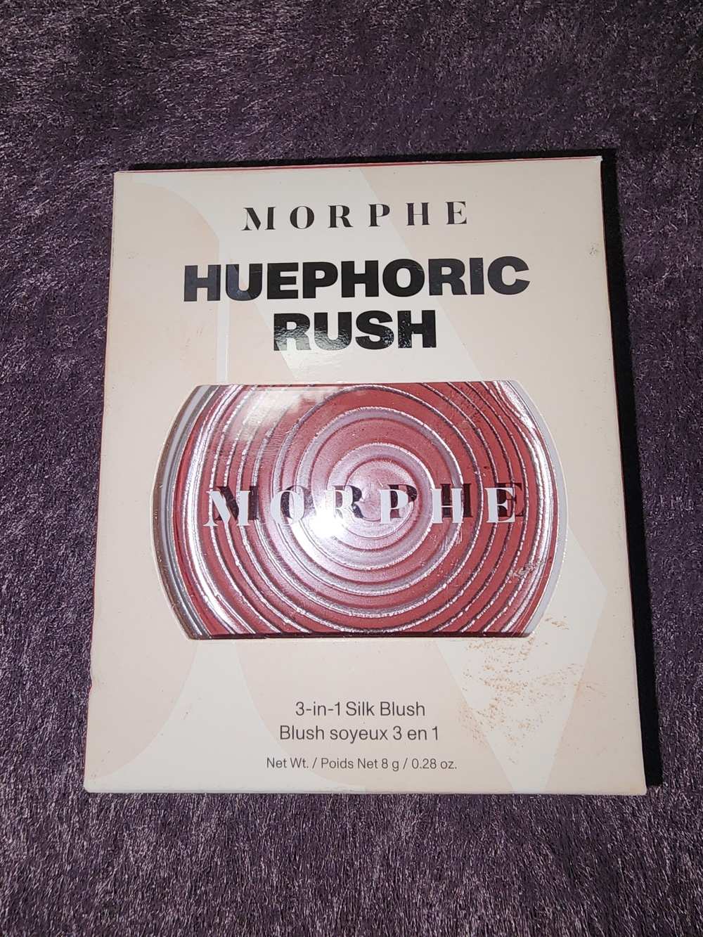 NIB $17 Morphe Silk Blush Huephoric Rush 3-in-1 In Rose